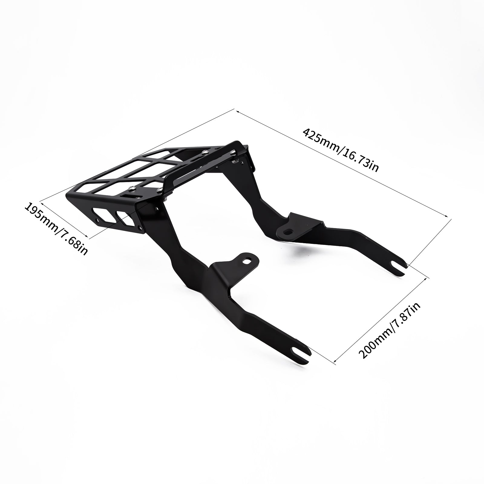 BS3734 - Black Metal Rear Rack For HONDA MONKEY 125