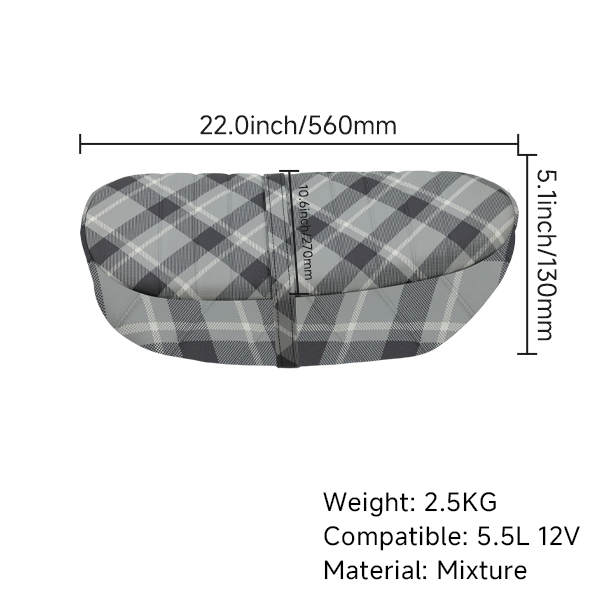 BS3779 - Skyteam 5.5L Seat Grey & Black Check