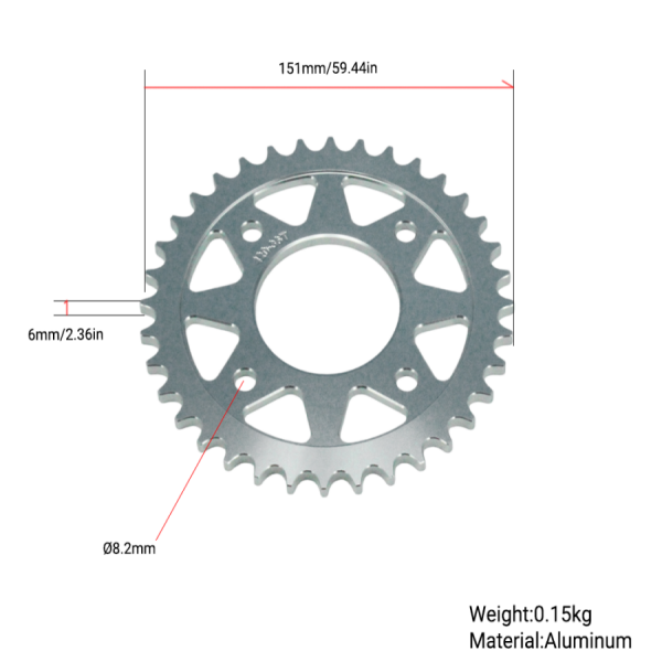 BS3824 - DAX ST 125 CNC Rear Sprocket 420-36TH In Alloy