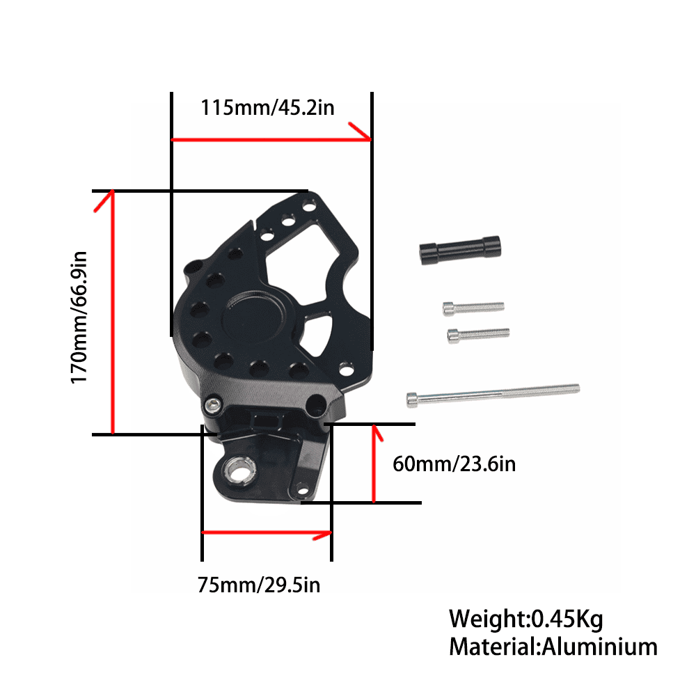 BS3827 - HONDA ST 125 AFTER MARKET CNC ENGINE SPROCKET COVER IN BLACK