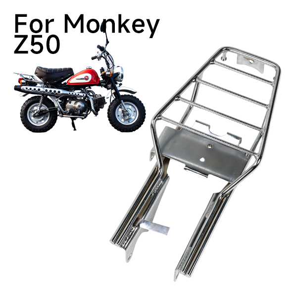 BS3837 - MUNK Rear Rack In Chrome Metal