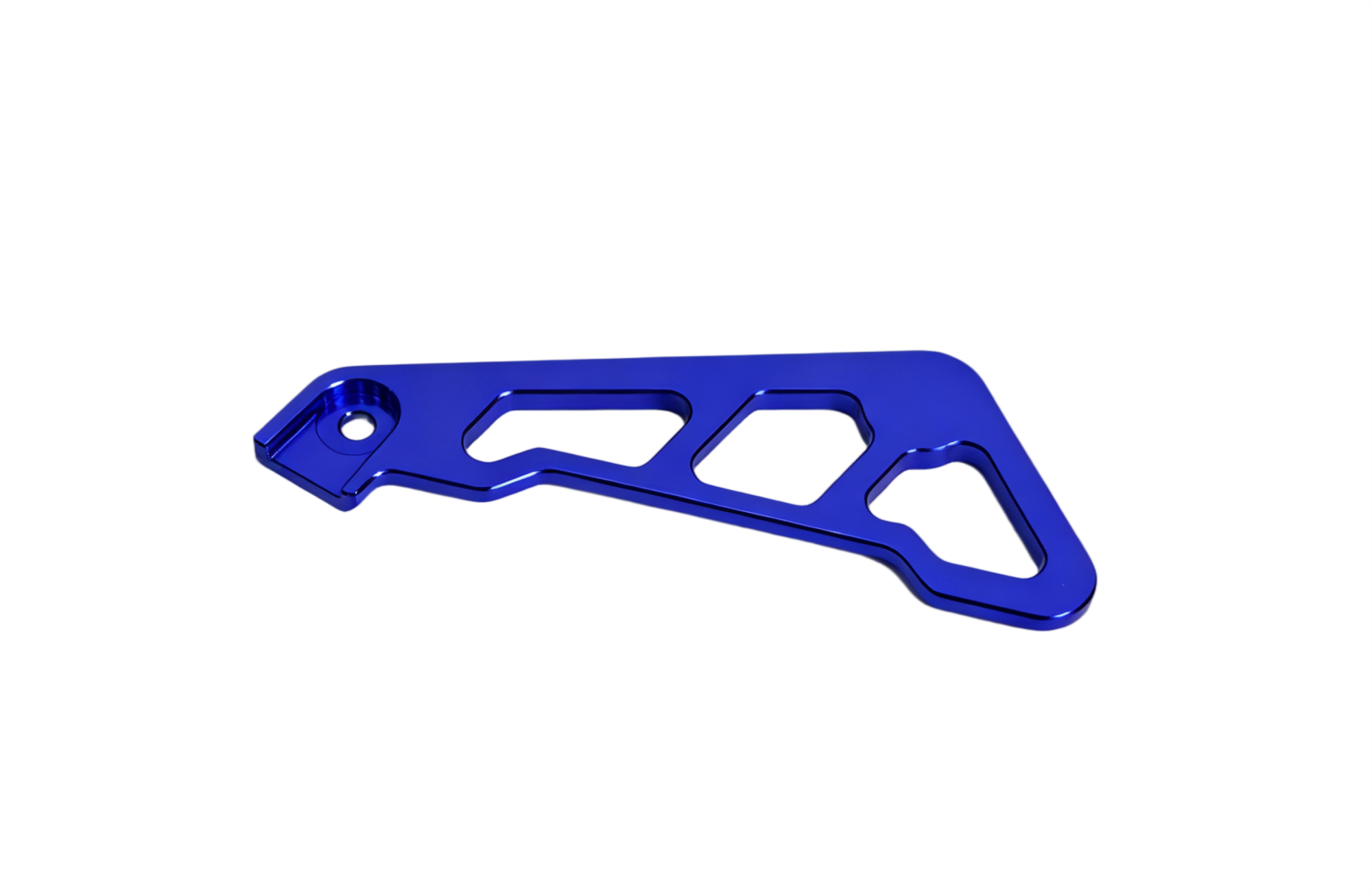 BS3858 - FRONT BRAKE LINE BRACKET IN BLUE