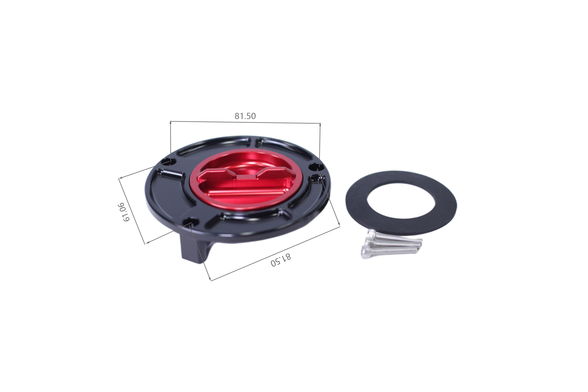 BS3880 - Quick-Release Fuel Cap Black For HONDA MONKEY 125 Tank