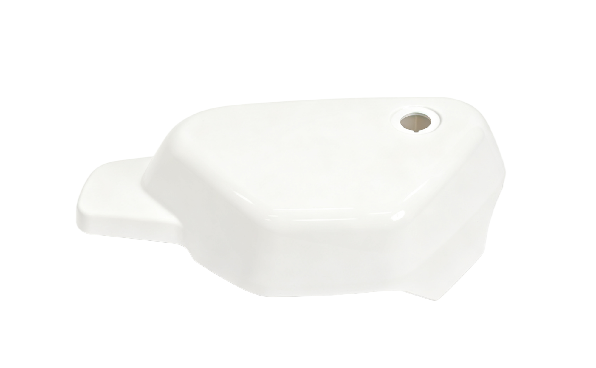 BS3913 - White Side Panel HONDA 125 And MANKEN MONKEY Bike
