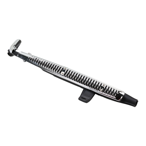 BS3926 - CT70 Exhaust In Black With Chrome Grill With E Mark For 125cc