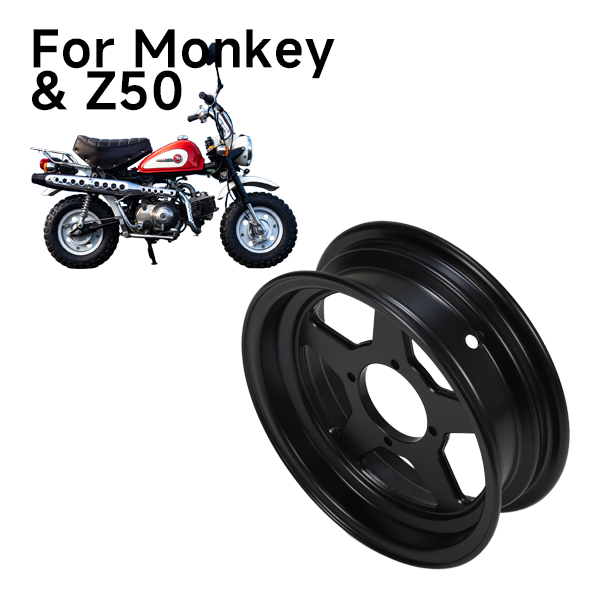 BS3943 - Black 10inch Tubeless Rim 3.00" 5 Holes for Monkey/Gorilla