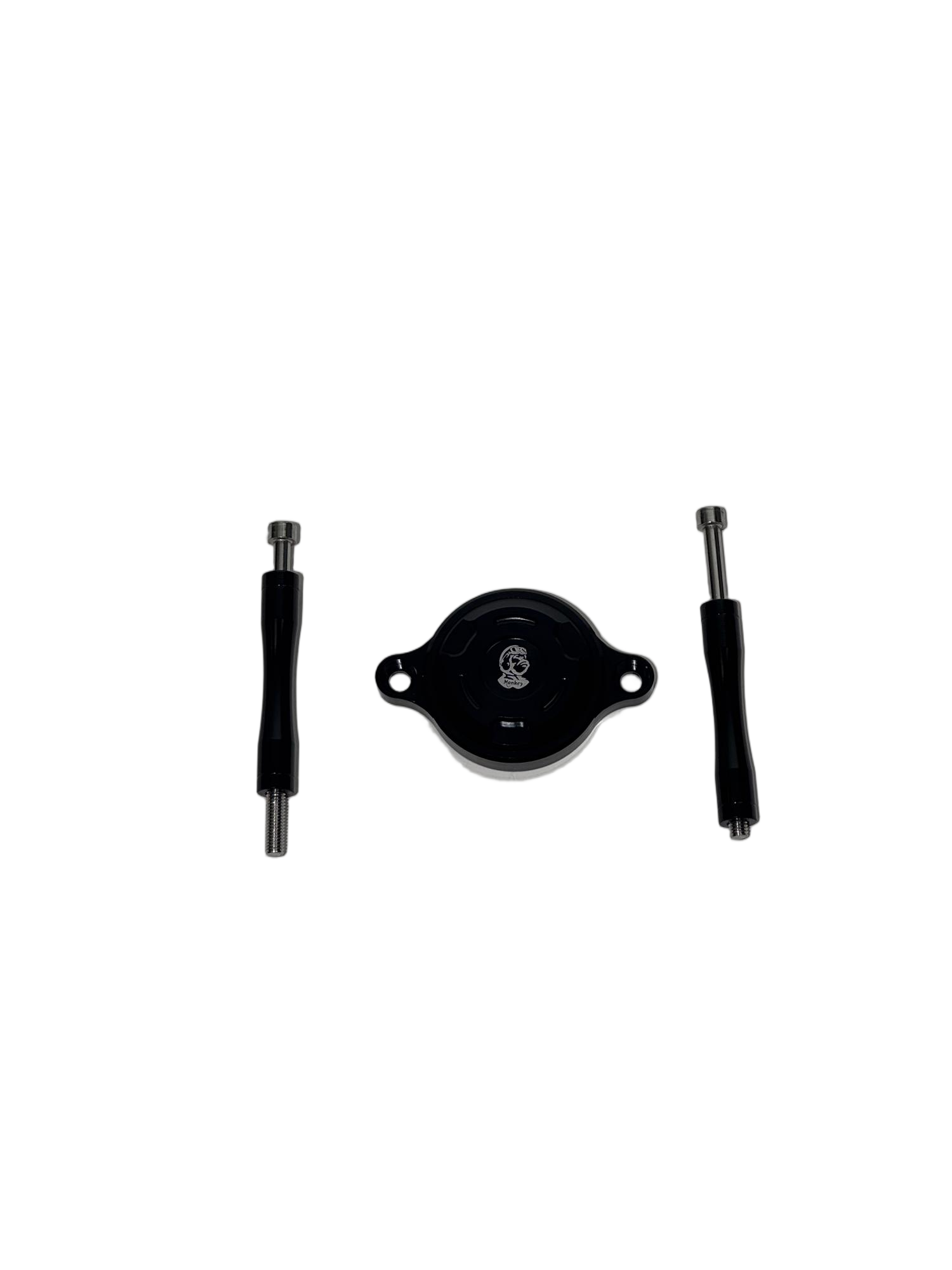 BS3972 - HONDA MONKEY Z125 AND DAX ST 125 AFTER MARKET ENGINE STARTER MOTOR COVER IN BLACK