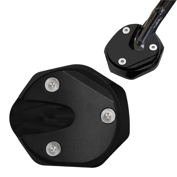 BS4072 - HONDA DAX AND MONKEY 125 CNC KICK STAND EXTENSION PLATE IN BLACK