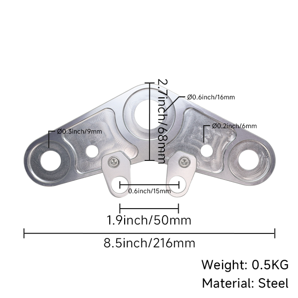 BS4088 - CNC TOP YOKE PLATE FOR CT70 DAX