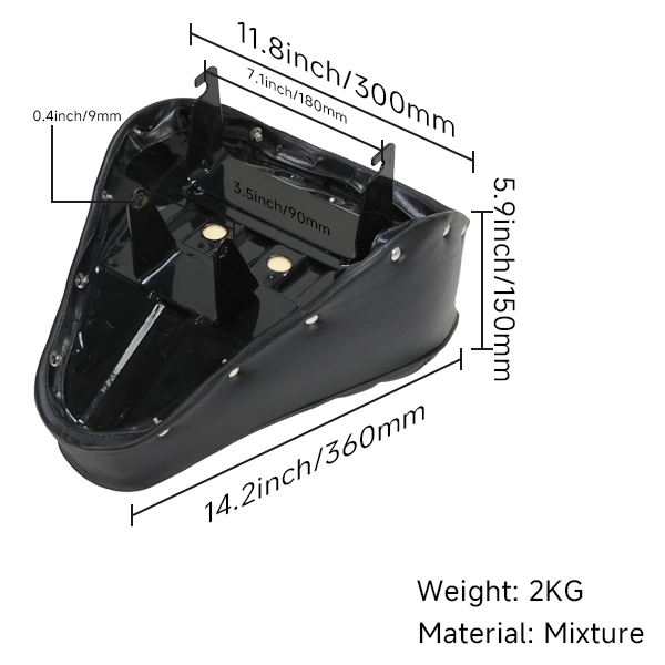 BS4101 - MUNK PEAR DIAMOND PATTERN SEAT