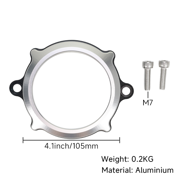 BS4117 - HONDA ST 125 AND MONKEY Z 125 AFTER MARKET ENGINE LEFT SIDE CNC GLASS TIMING CHAIN COVER IN ALLOY