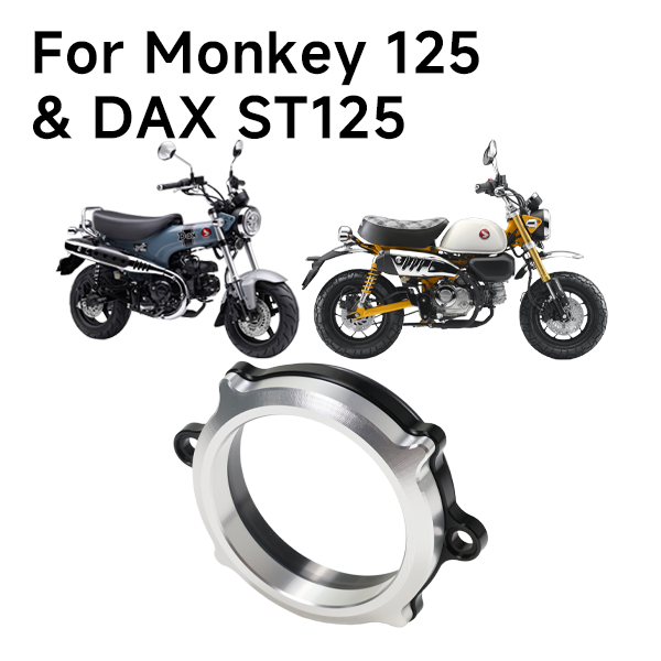 BS4117 - HONDA ST 125 AND MONKEY Z 125 AFTER MARKET ENGINE LEFT SIDE CNC GLASS TIMING CHAIN COVER IN ALLOY