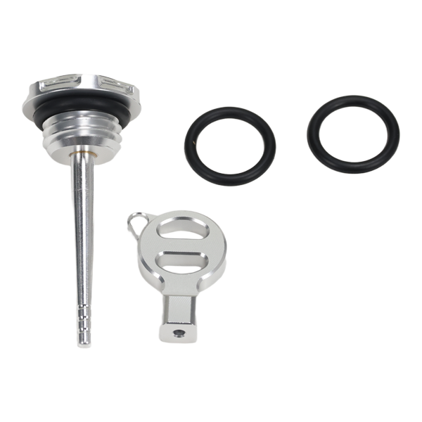 BS4119 - HIGH FINISH CNC OIL CAP IN SILVER FOR HD ENGINES