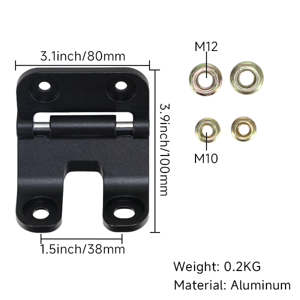 BS4133 - CNC DX ALLOY SEAT BRACKET IN BLACK