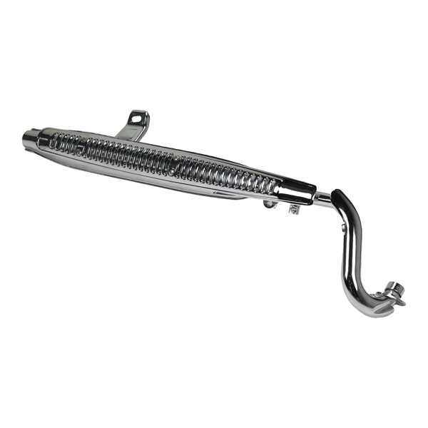 BS4135 - CT70 CHROME EXHAUST WITH CHROME GRILL FOR 125CC