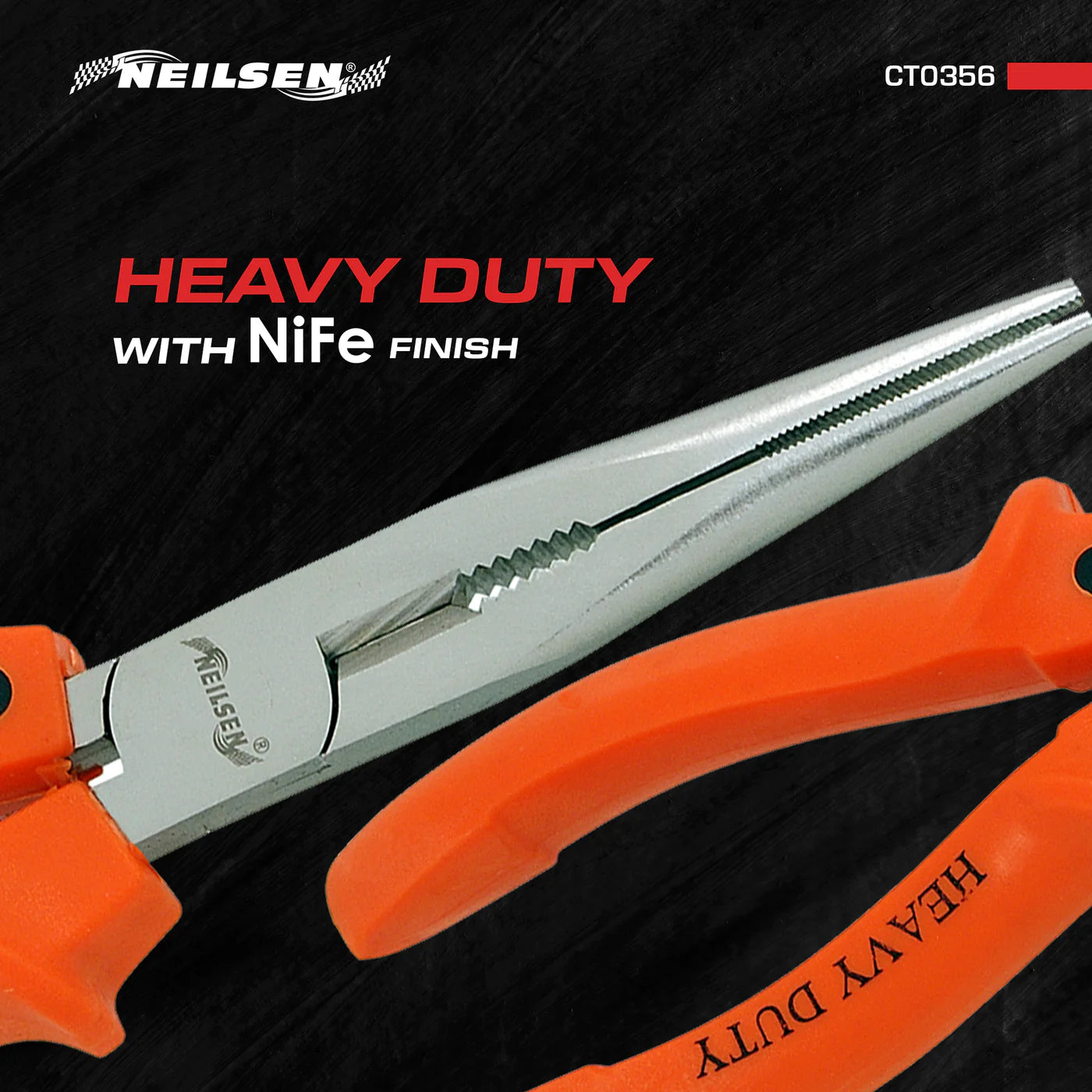 CT0356 - 8in Long Nose Pliers