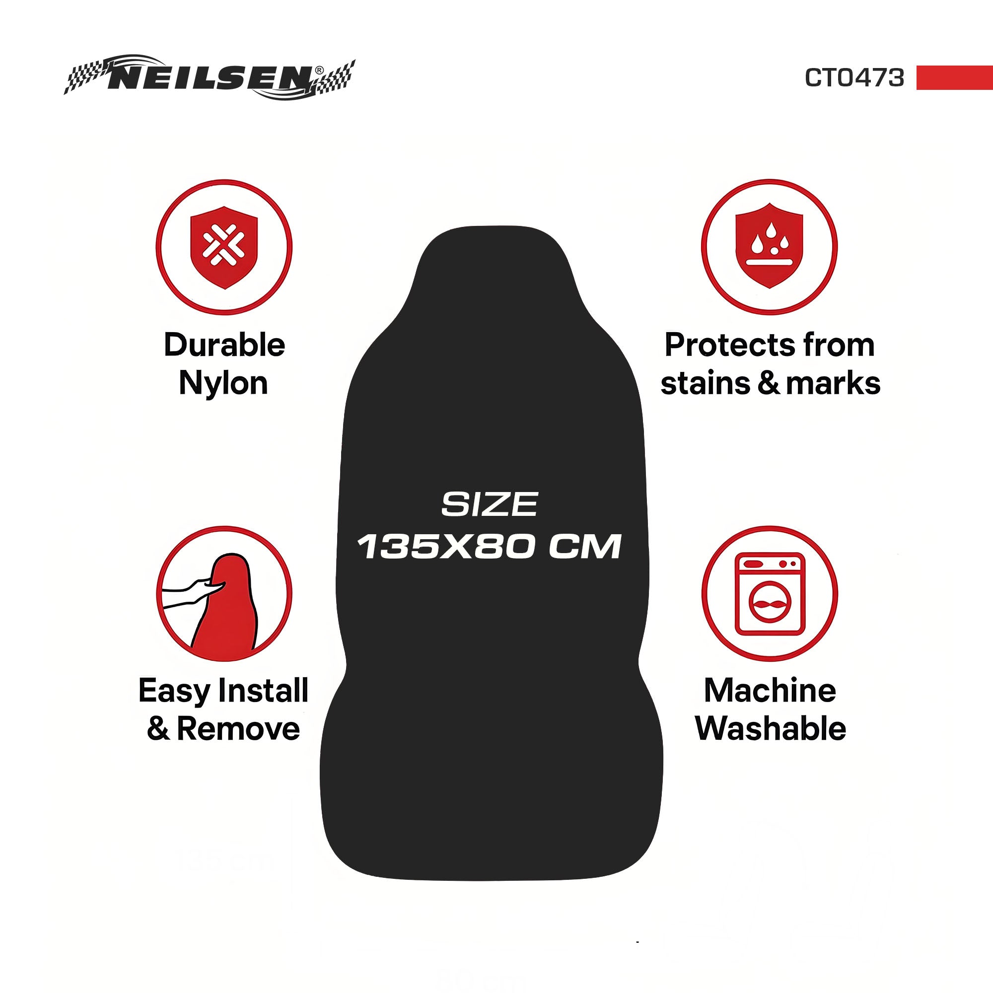 CT0473 - Mechanics Seat Cover Black