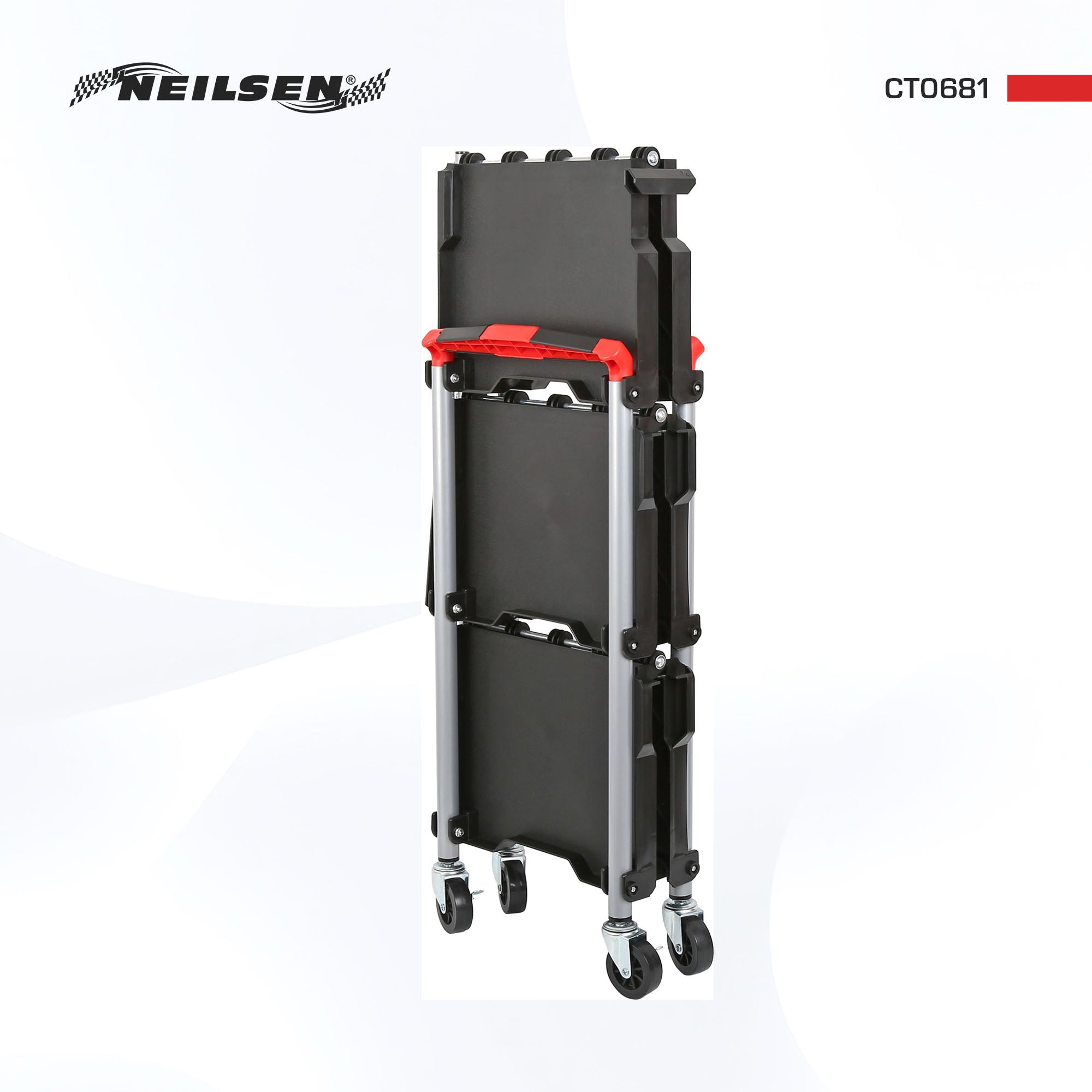 CT0681 - Folding Workshop Trolley 3 Shelf