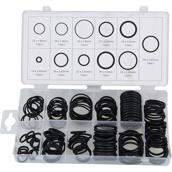CT0741 - 144pc O-Ring Rubber Washer Set - Assorted