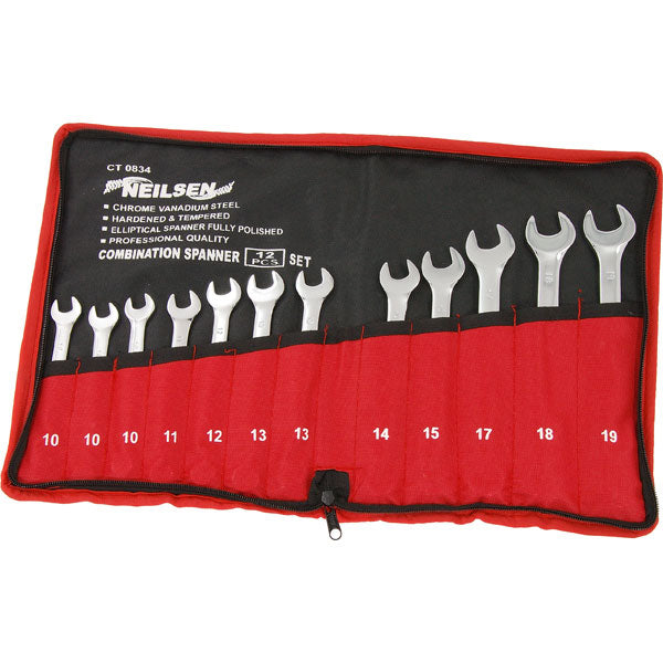 CT0834 - 12pc Combination Spanner Set