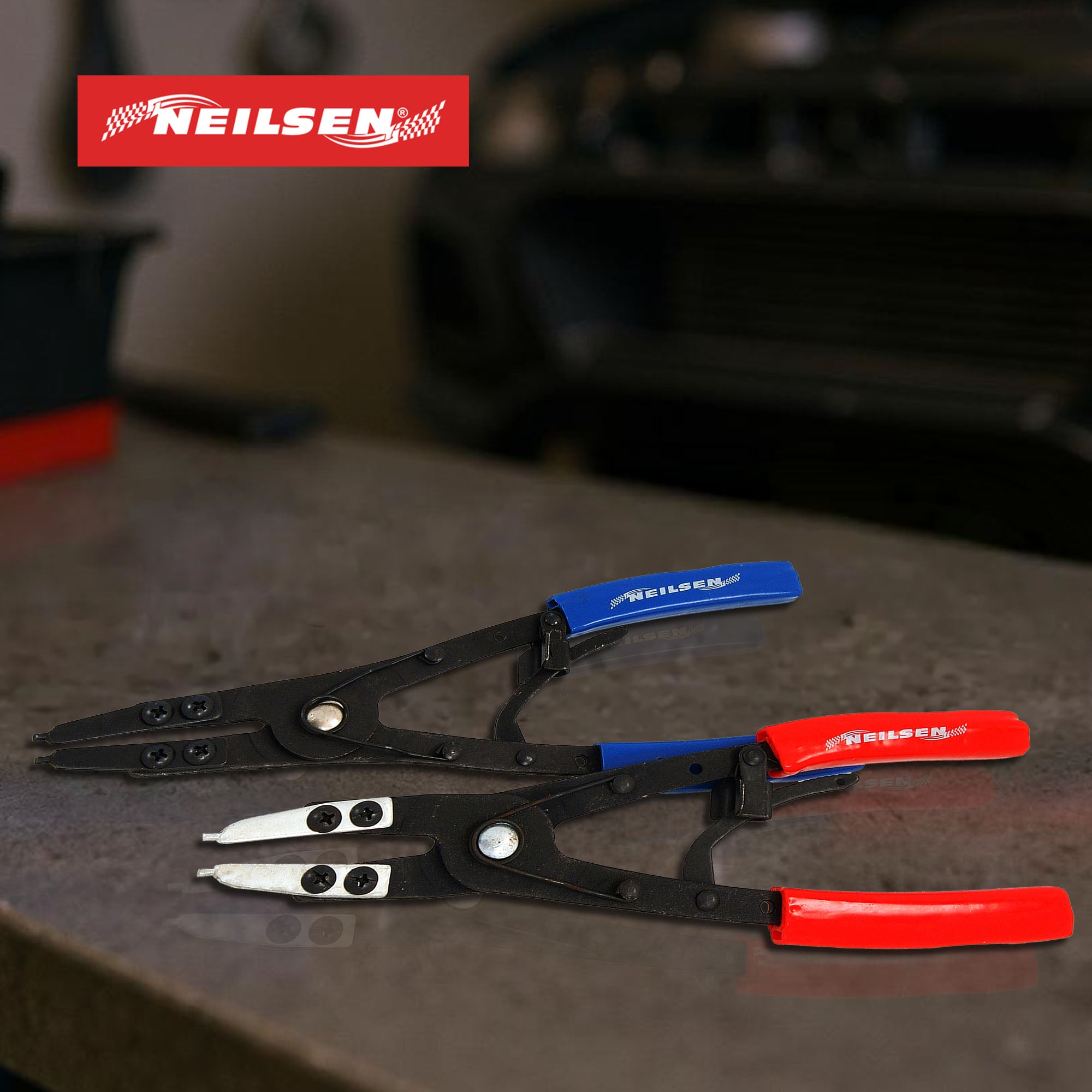 CT1059 - 2pc Circlip Pliers Extra Long