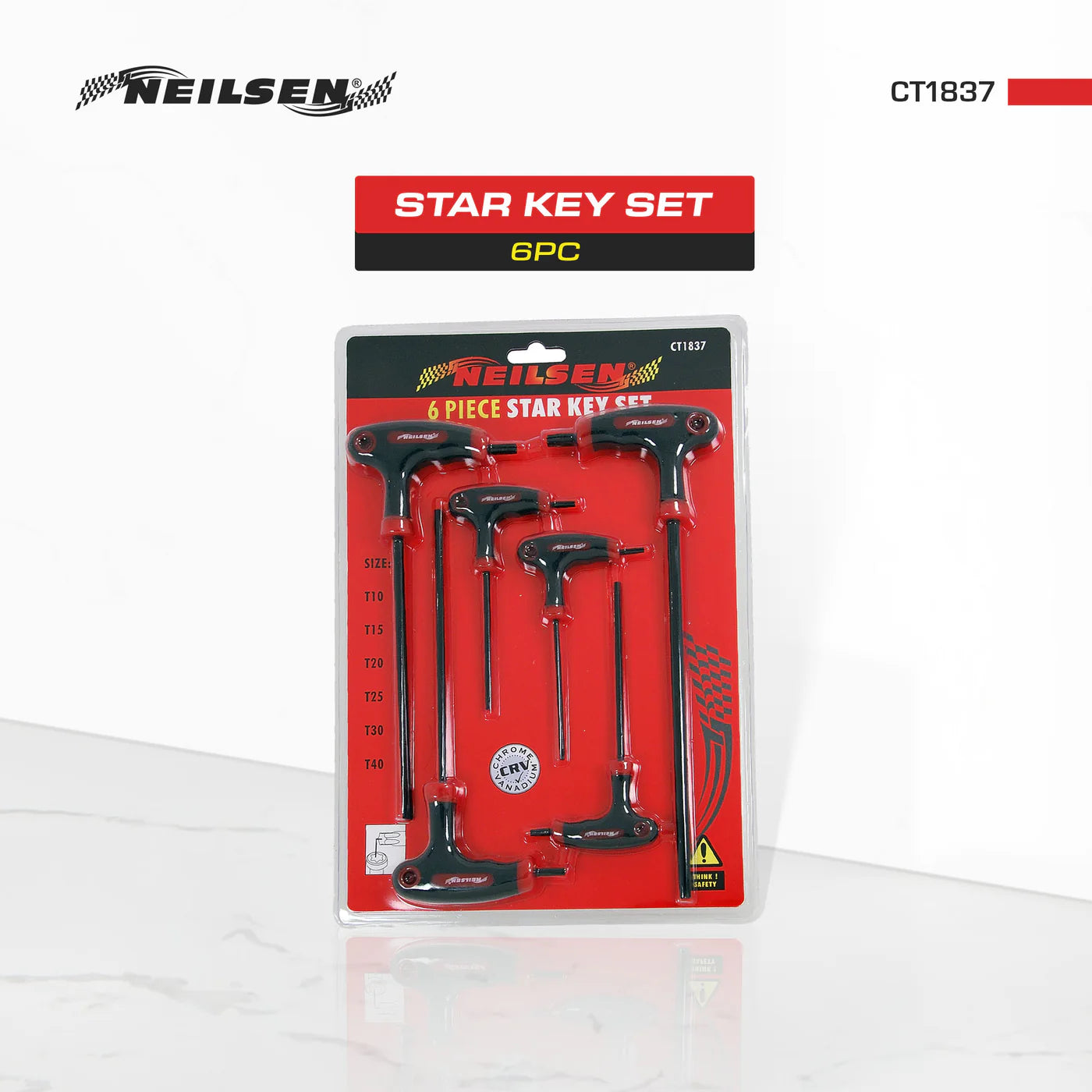 CT1837 - 6pc Star Key Set