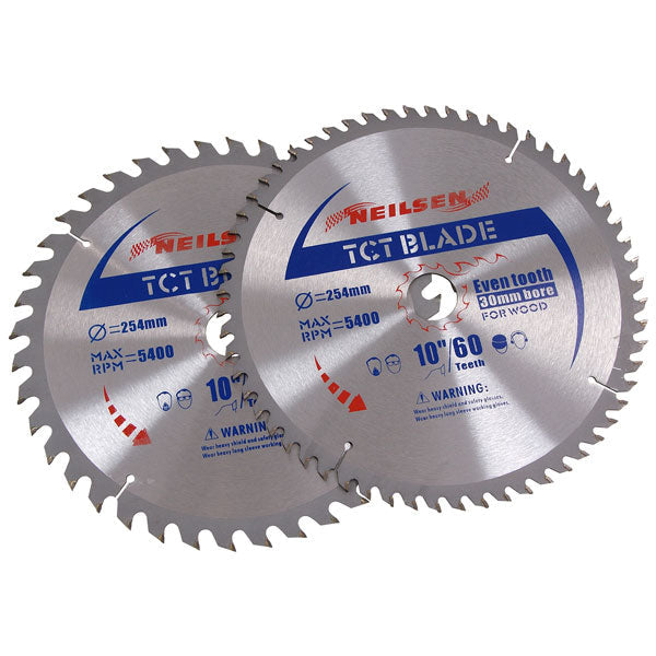 CT2521 - 2pc 254mm TCT Circular Saw Blades