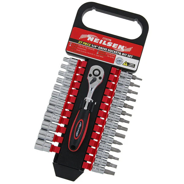 CT2778 - 27pc 1/4in DR Socket and Bit Set