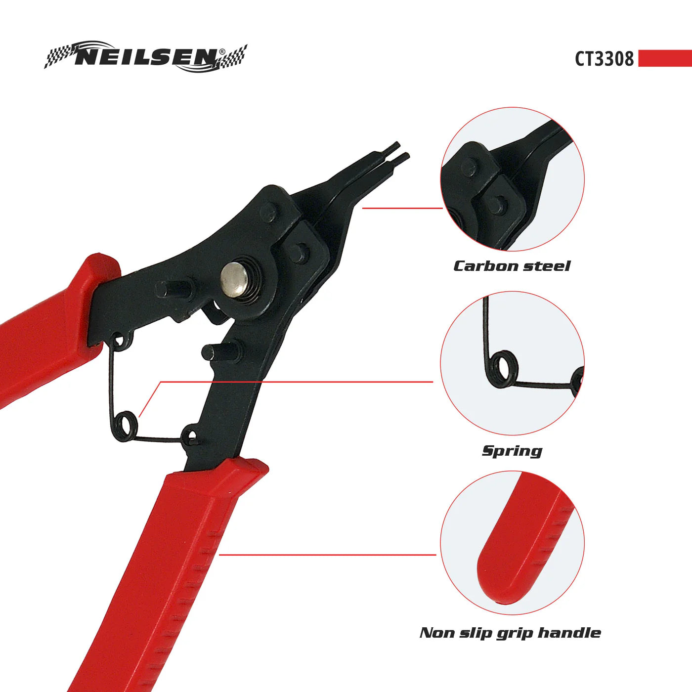 CT3308 - 4 in 1 Circlip Ring Pliers