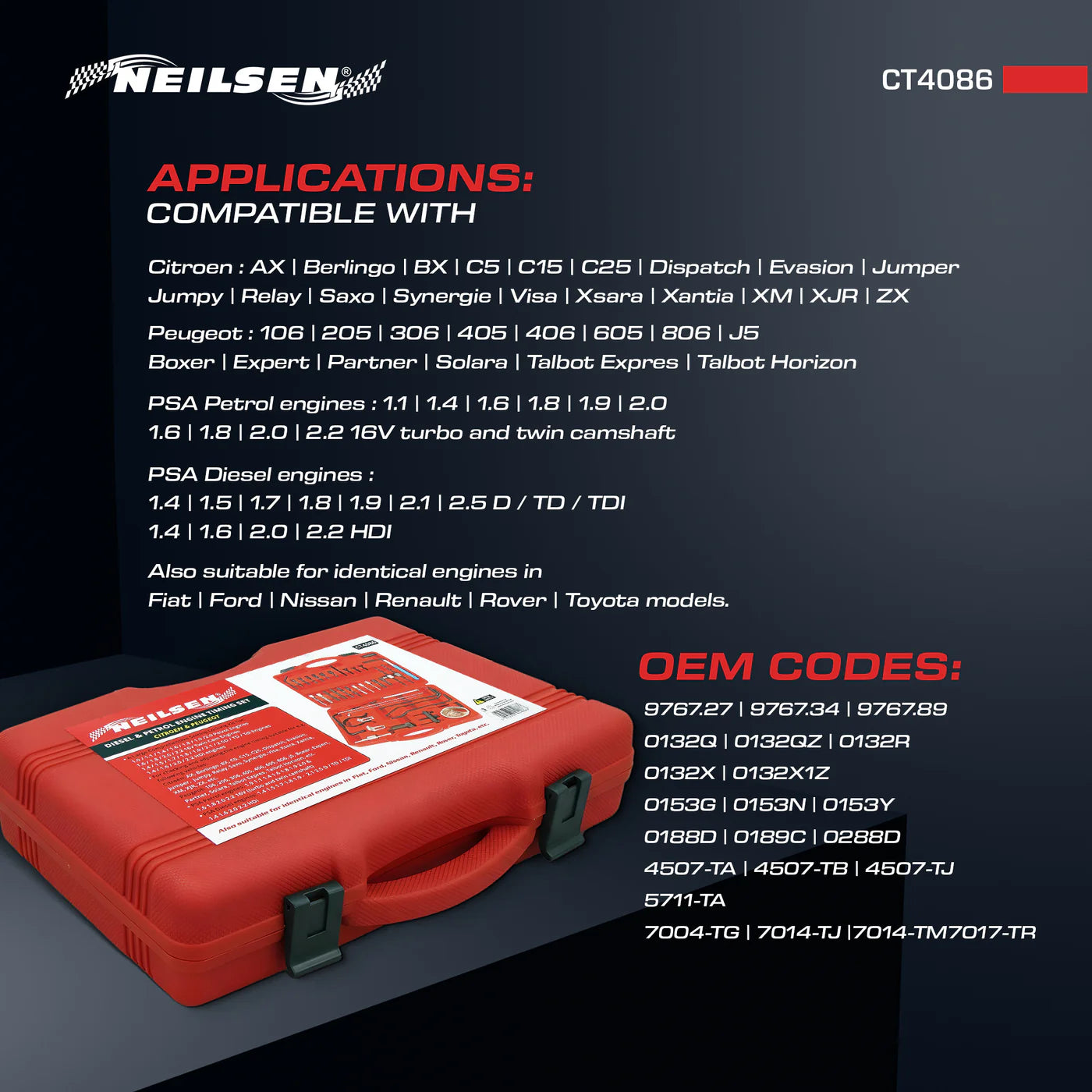 CT4086 - Timing Tool Set - Citroen / Peugeot