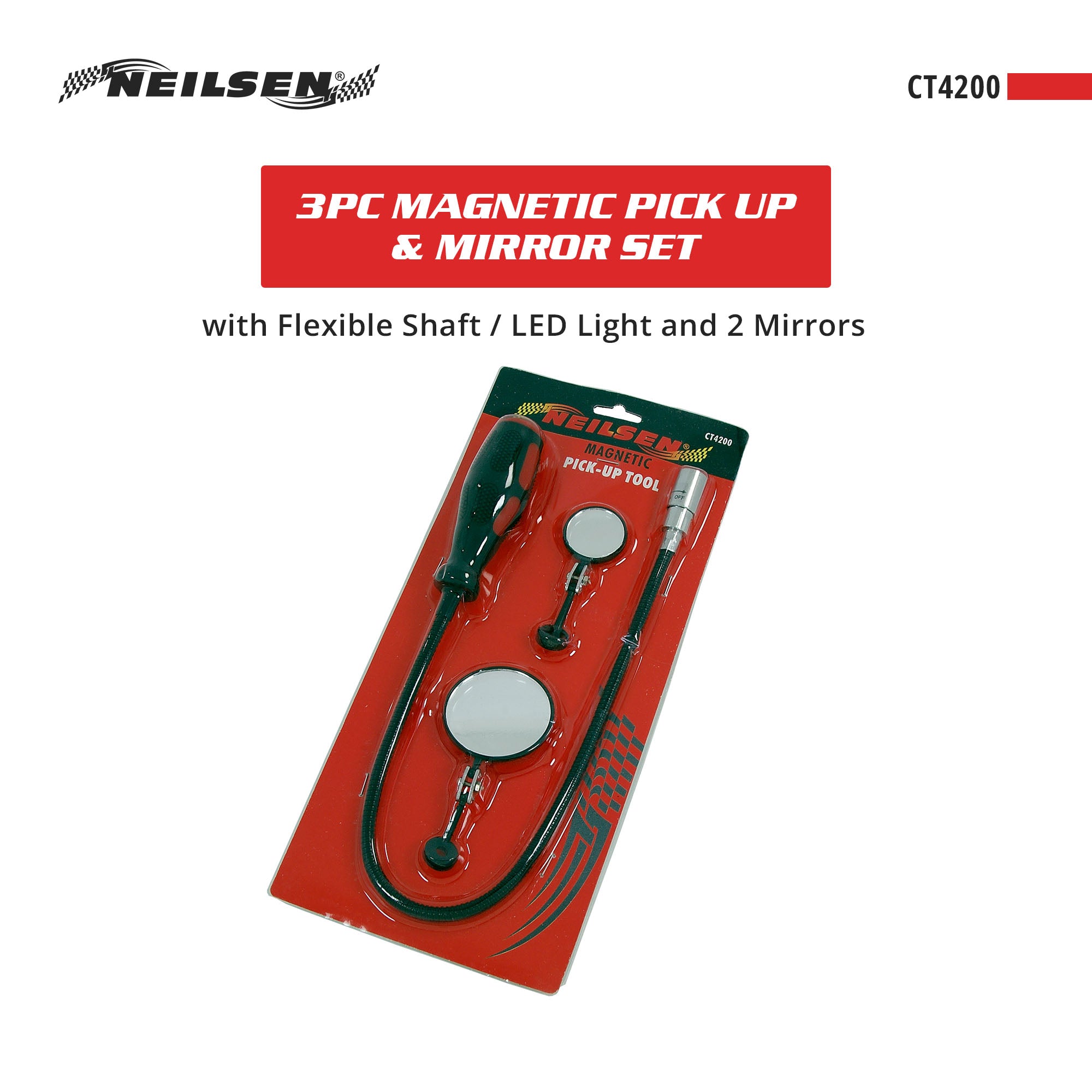 CT4200 - 3pc Magnetic Pick Up & Mirror Set