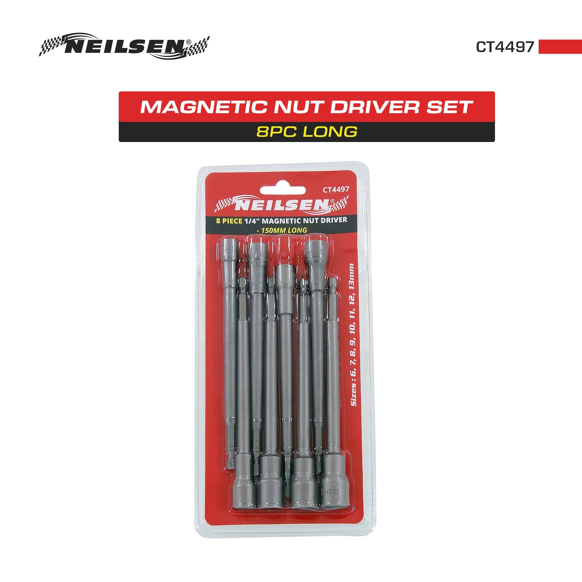 CT4497 - 8pc Long Magnetic Nut Driver Set