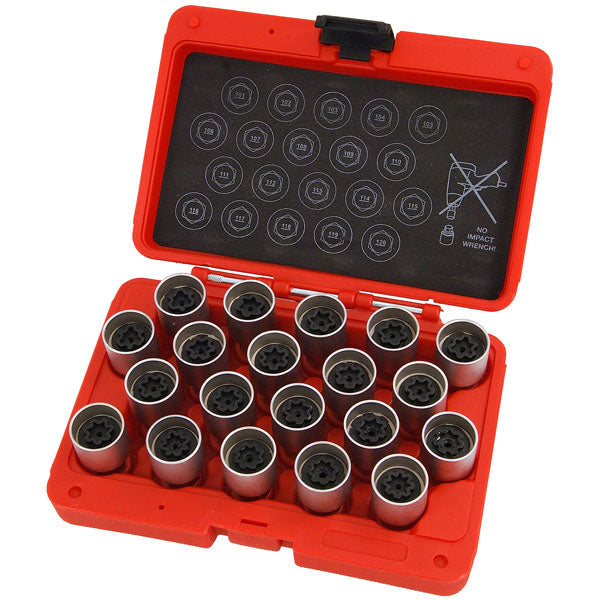 CT4765 - 20pc Locking Wheel Nut Key Set - Vauxhall / Opel - A