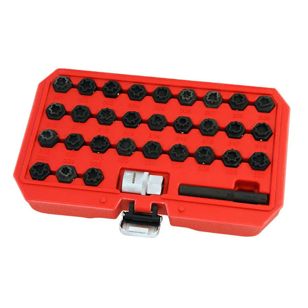 CT5228 - 32pc Locking Wheel Nut Key Set - Mercedes