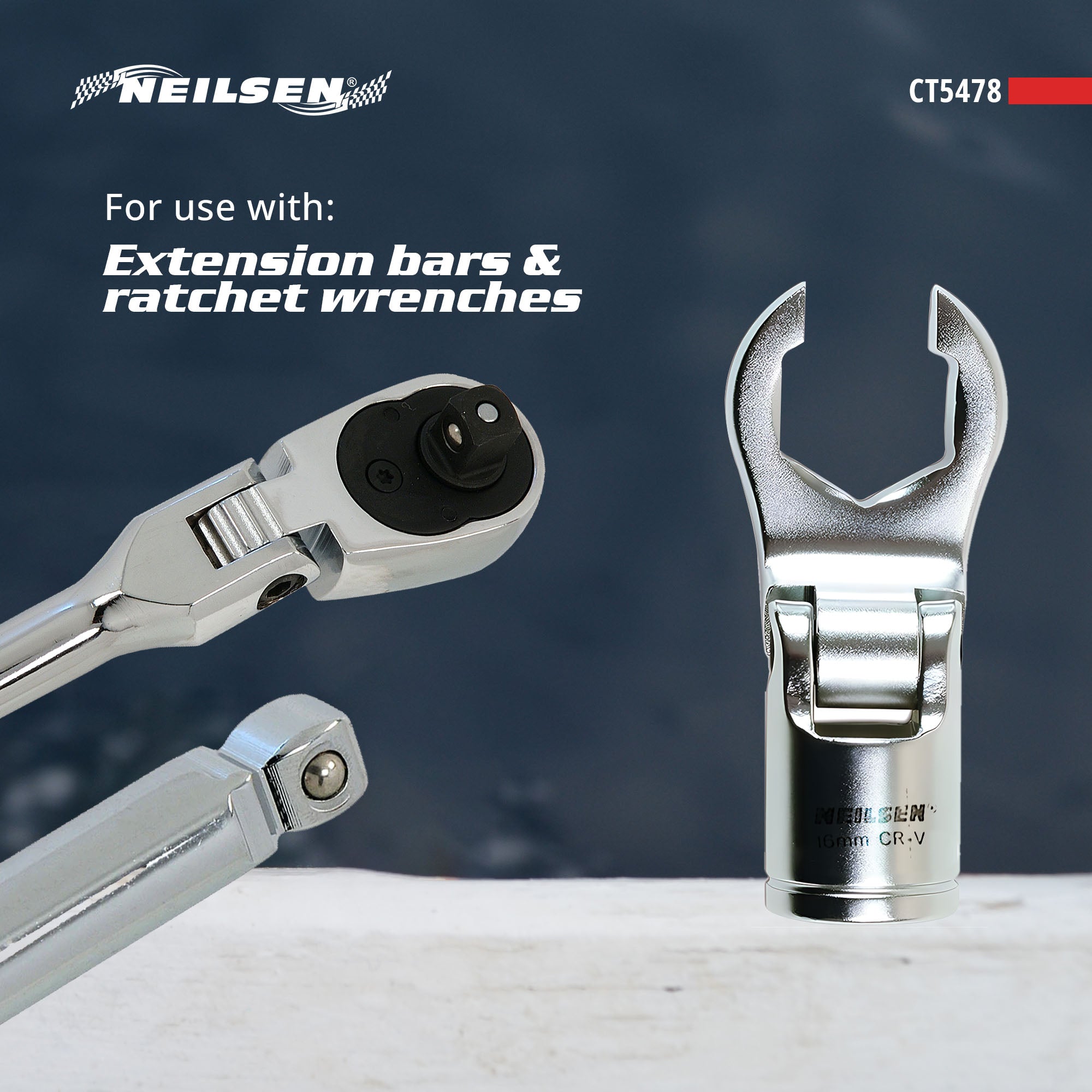 CT5478 - 12pc 3/8in DR Crowfoot Wrench Set