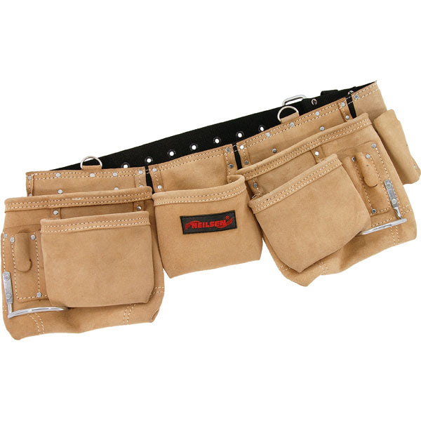 CT5943 - Leather Tool Belt Split Leather 12 Pocket