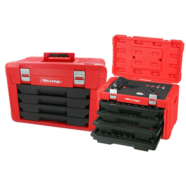 CT6001 - 145pc Impact Socket Set With 4 Drawer Tool Box