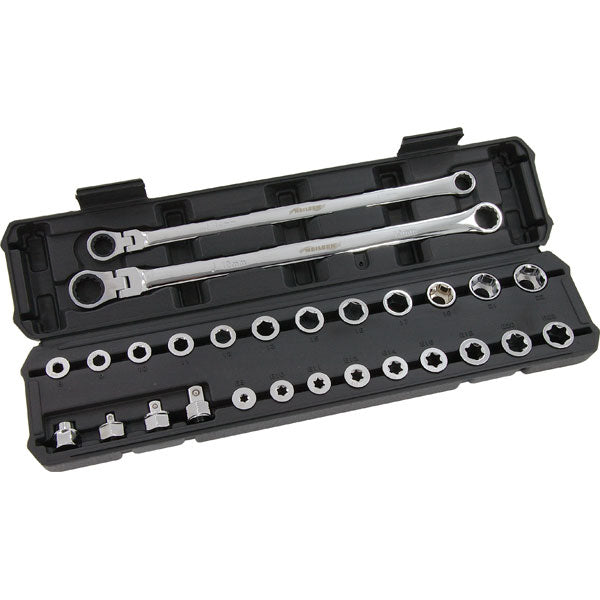 CT6081 - 27pc Extra Long Flex Head Ratcheting Wrench Set