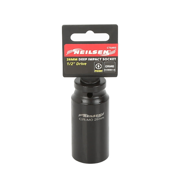 CT6493 - Impact Socket Deep 1/2inch Drive 26MM