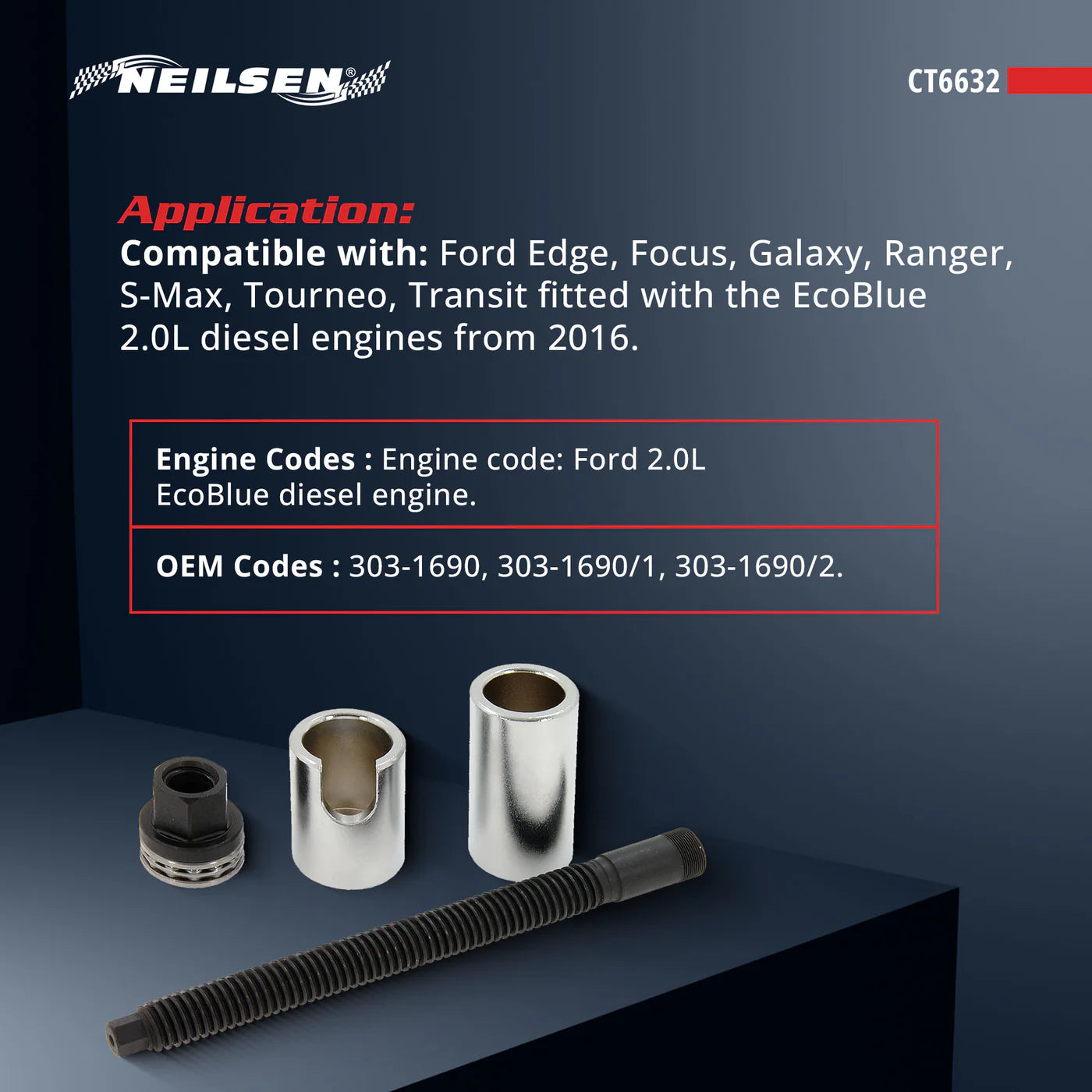 CT6632 - Injector Remover Puller Extractor For Ford Transit