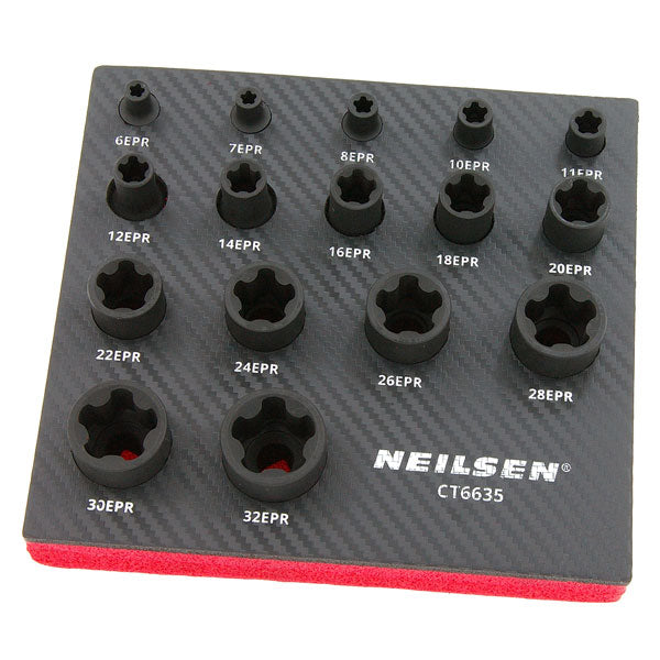 CT6635 - 16pc External Star Plus Socket Set