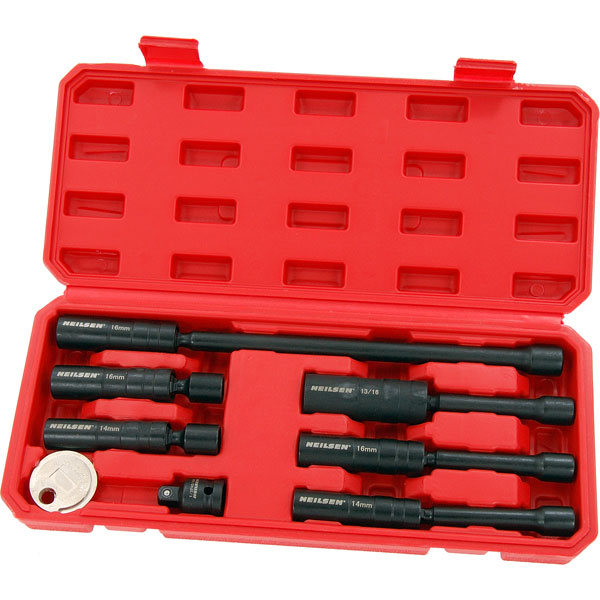 CT6722 - 8pc Magnetic Swivel Spark Plug Socket Set 3/8inch Dr Thin Wall