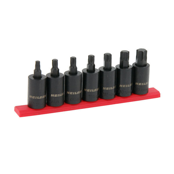 CT6855 - 7pc 1/2 Inch Dr Impact Star Bit Set T40-T70