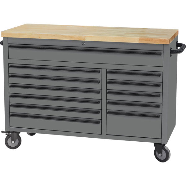 CT6941 - 48'' 12 Drawer Mobile Workbench with Wooden Worktop