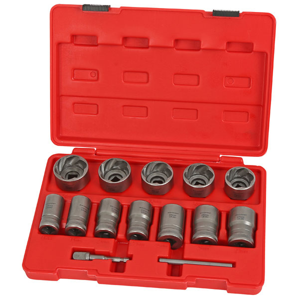 CT7001 - 14pcs Extra Large Twist Socket Removal Set 17-36mm