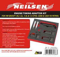 CT7038 - Engine Timing Adaptor Kit for VW Group 1.0L,1.2L, 1.4L & 1.4 CPTA,CZDB & CZEA TSi Petrol