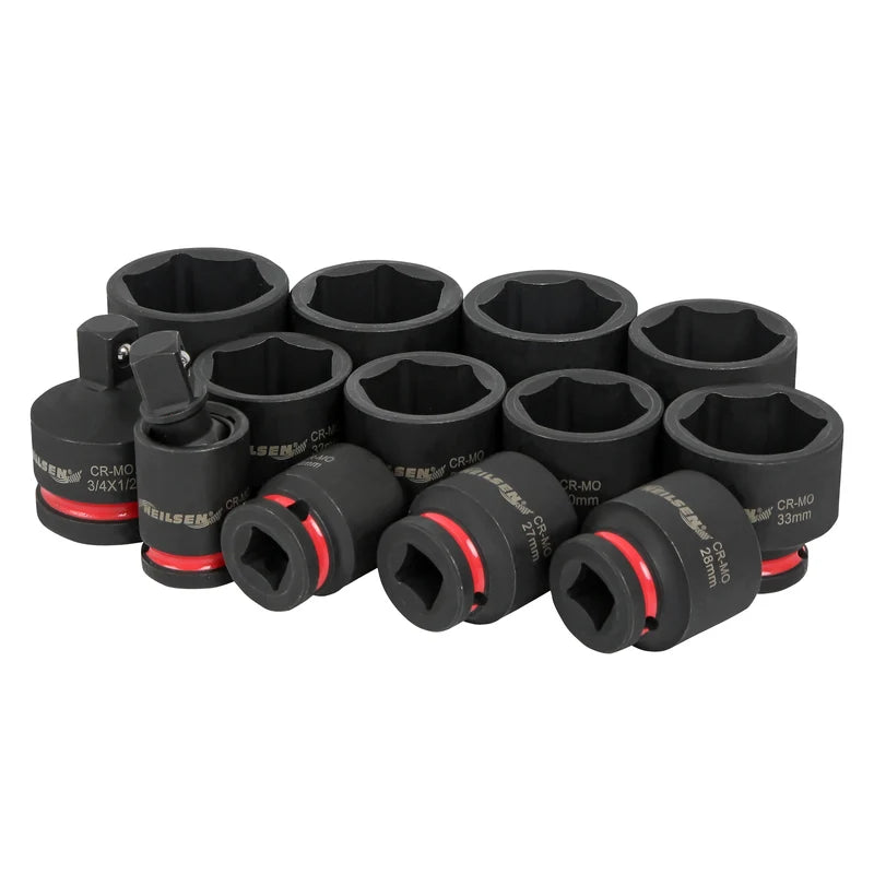CT7113 - 13pc Jumbo Impact Socket Set 1/2"DR 24-38mm