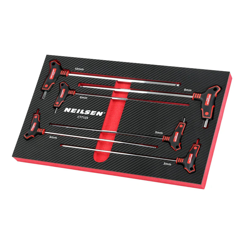 CT7125 - 6pc Extra Long T Handle Hex Key Set