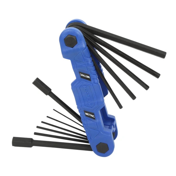 CT7126 - Heavy Duty Folding Hex Key Set 12-Key Metric Sizes 1.5-12mm