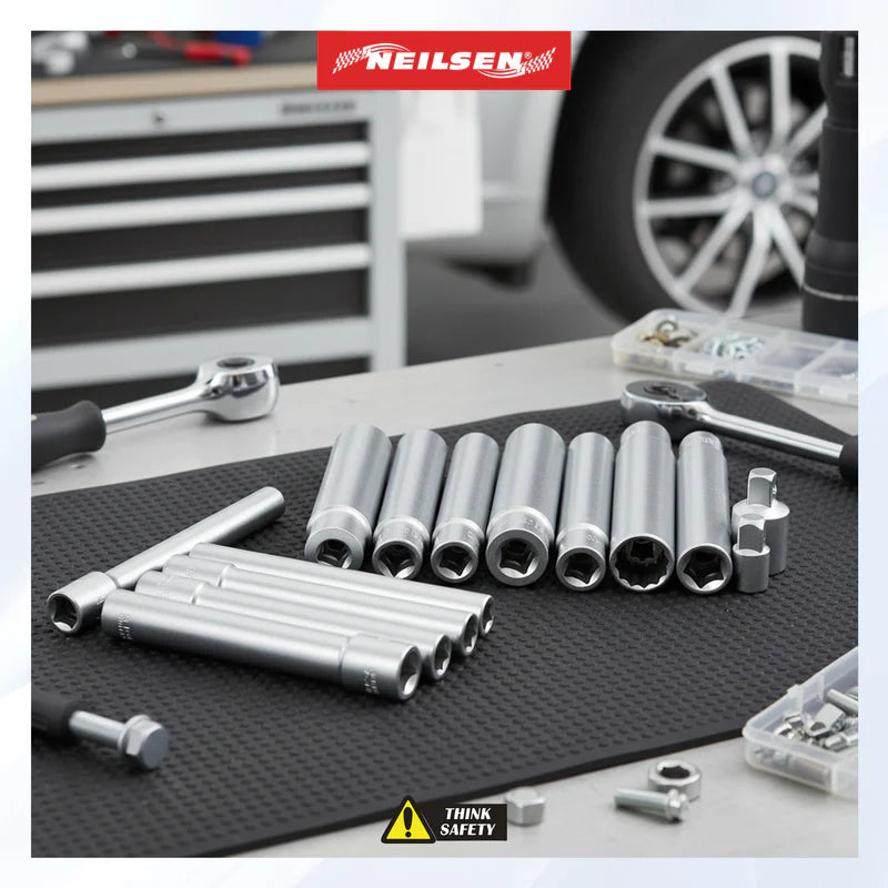CT7137 - 14pc 3/8 Inch Dr Extra Deep Socket Set 8-19mm